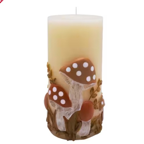 Ashland® 6" Mushroom Pillar Candle, 🍄 🕯️ - Picture 2 of 11